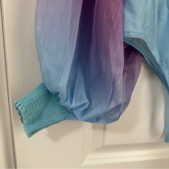 Flying Tomato Pastel Rainbow Long Sleeve V-Neck Bodysuit Women’s Size Large - Picture 6 of 15